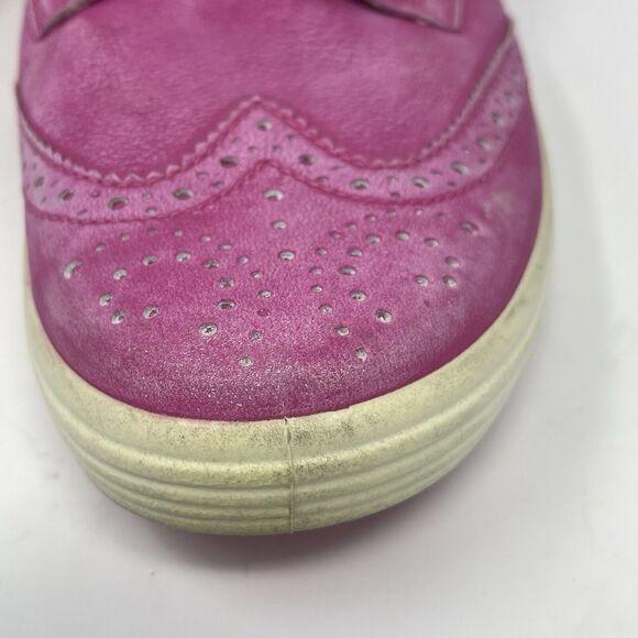 Ecco Hybrid 2 Spikeless Golf Shoes Womens 6 - 6.5 EU 37 Pink Leather Wingtip - Picture 7 of 16